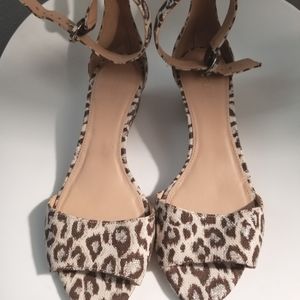 J. Crew Leopard Print Wedge